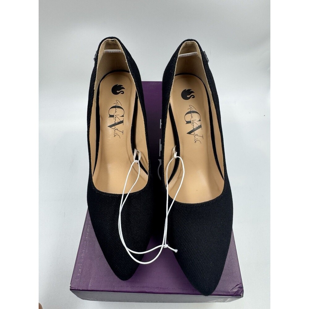 New Gloria Vanderbilt Women's Marilyn Pumps Black Closed Toe Heels Sz 6 Shoes - Picture 3 of 15